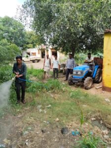 गावांतर्गत जंतुनाशक फवारणी